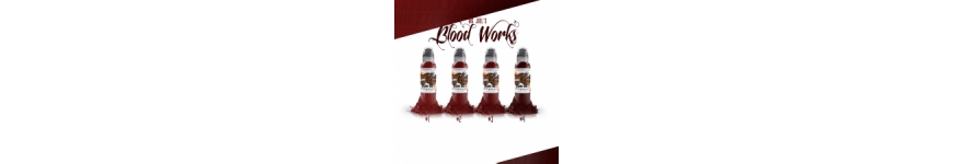 Big Joel's Blood Works Color Set. World Famous Tattoo Ink